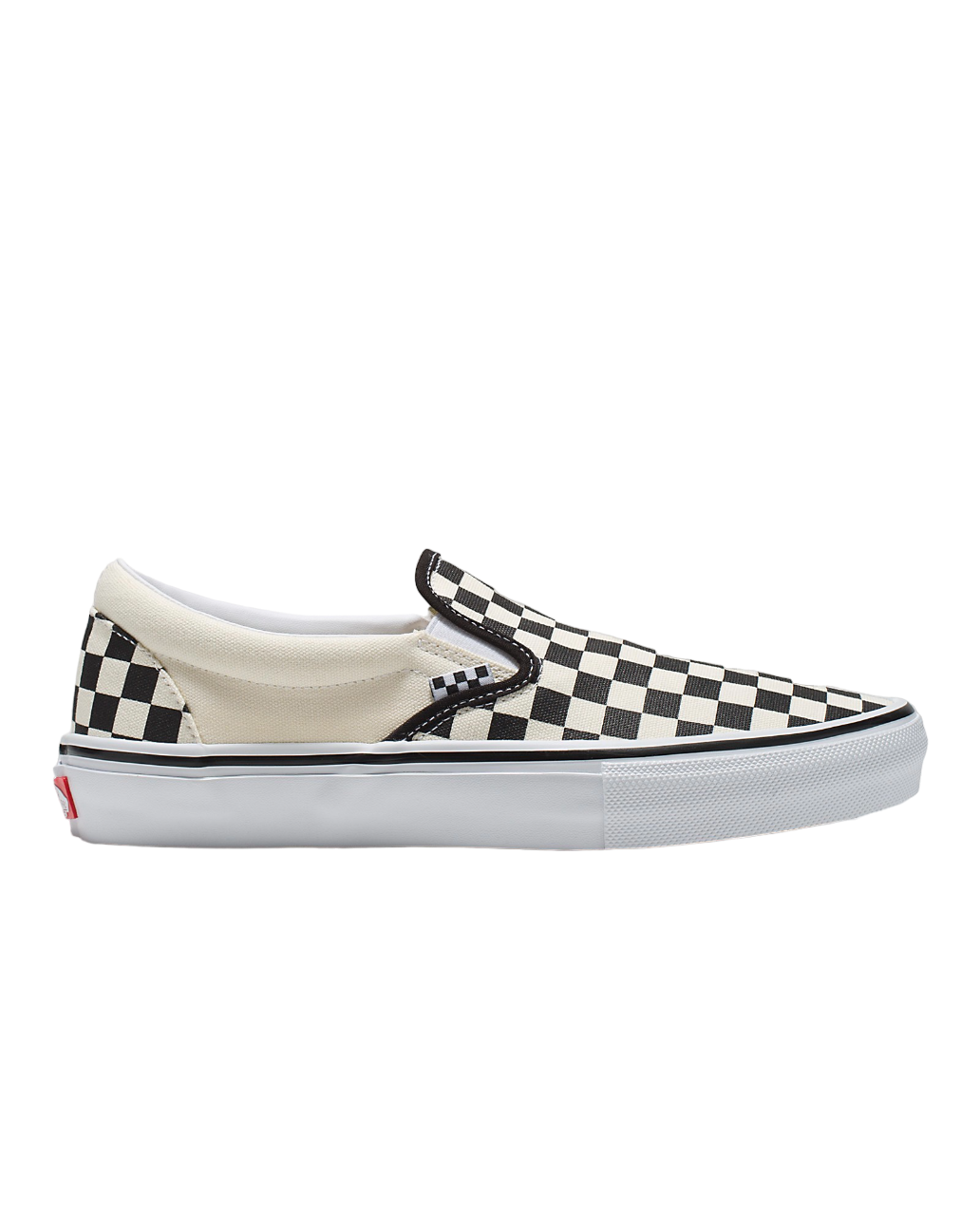 Skate Slip-On Checkerboard - Noir/Blanc cassé 