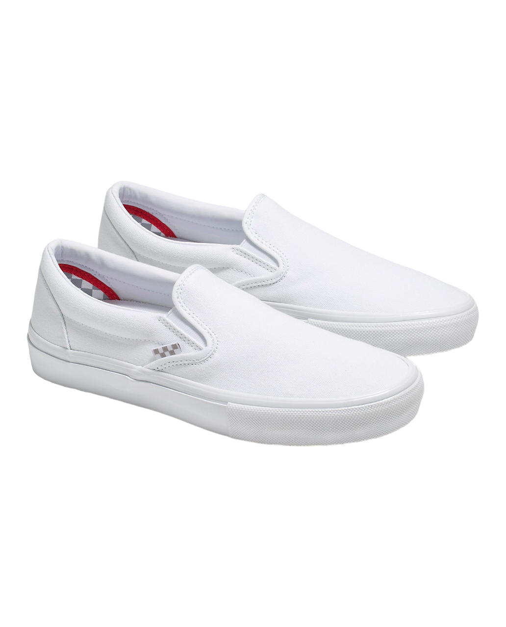 Chaussures de skate à enfiler – Blanc véritable 