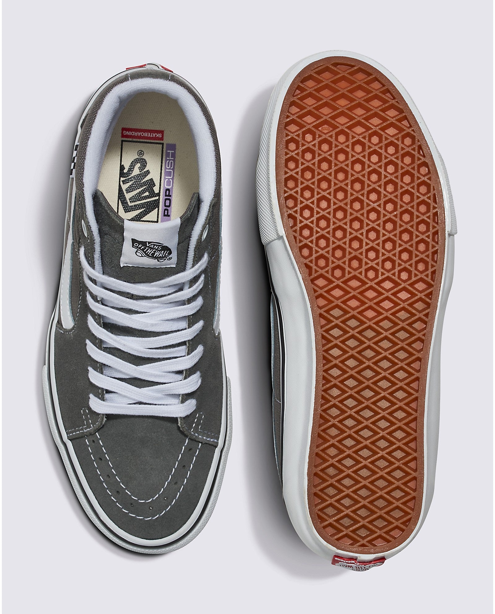 Skate Sk8-Hi - Pewter/White