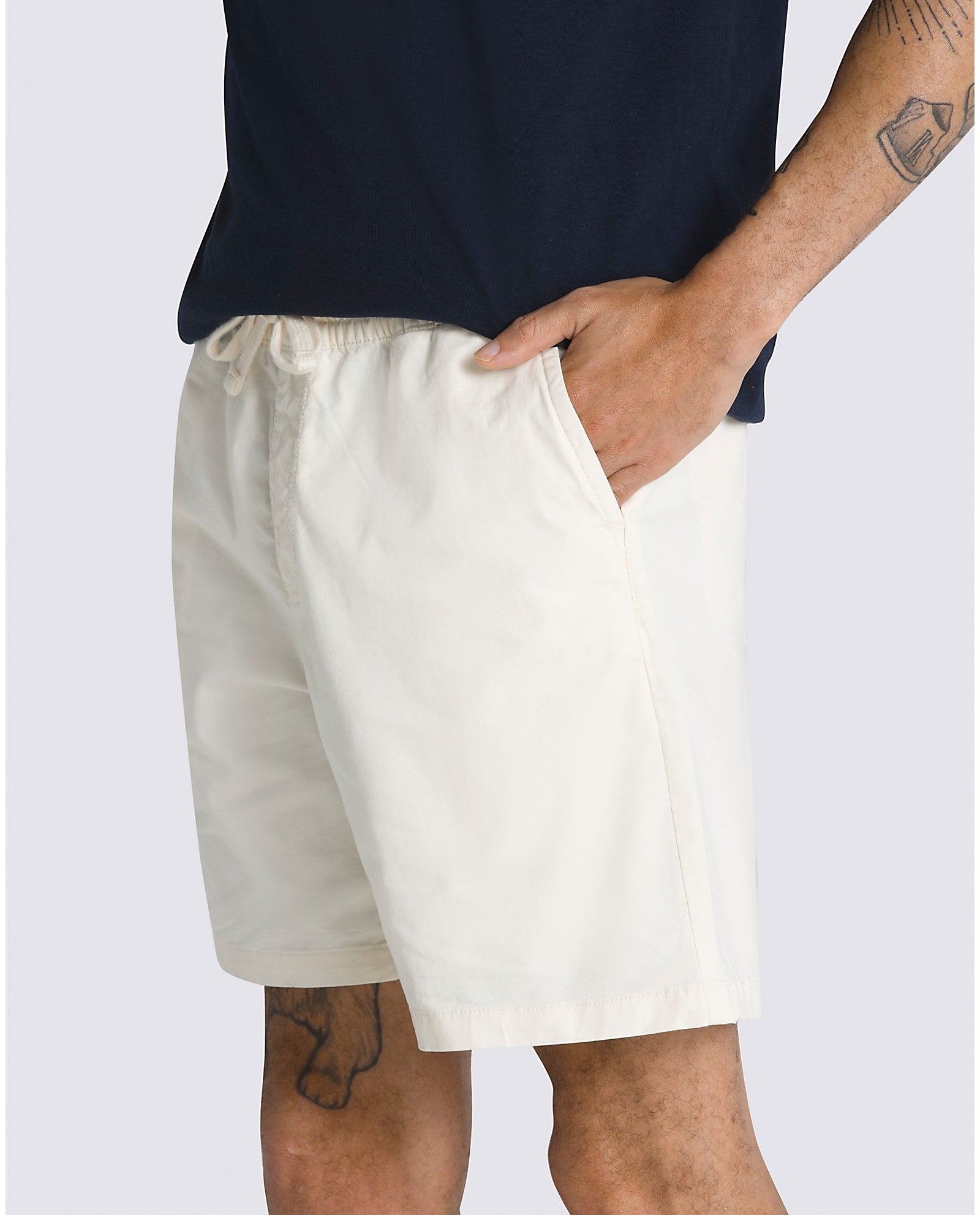 Range Relaxed Elastic 18" Shorts - Antique White