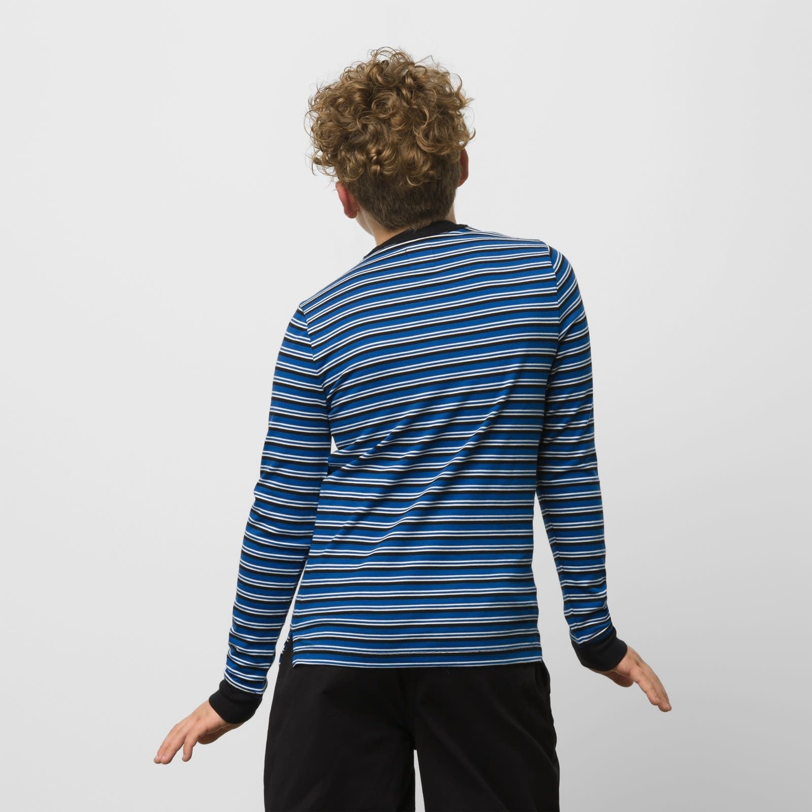 Kids Awbrey Long Sleeve Shirt - Black/True Blue