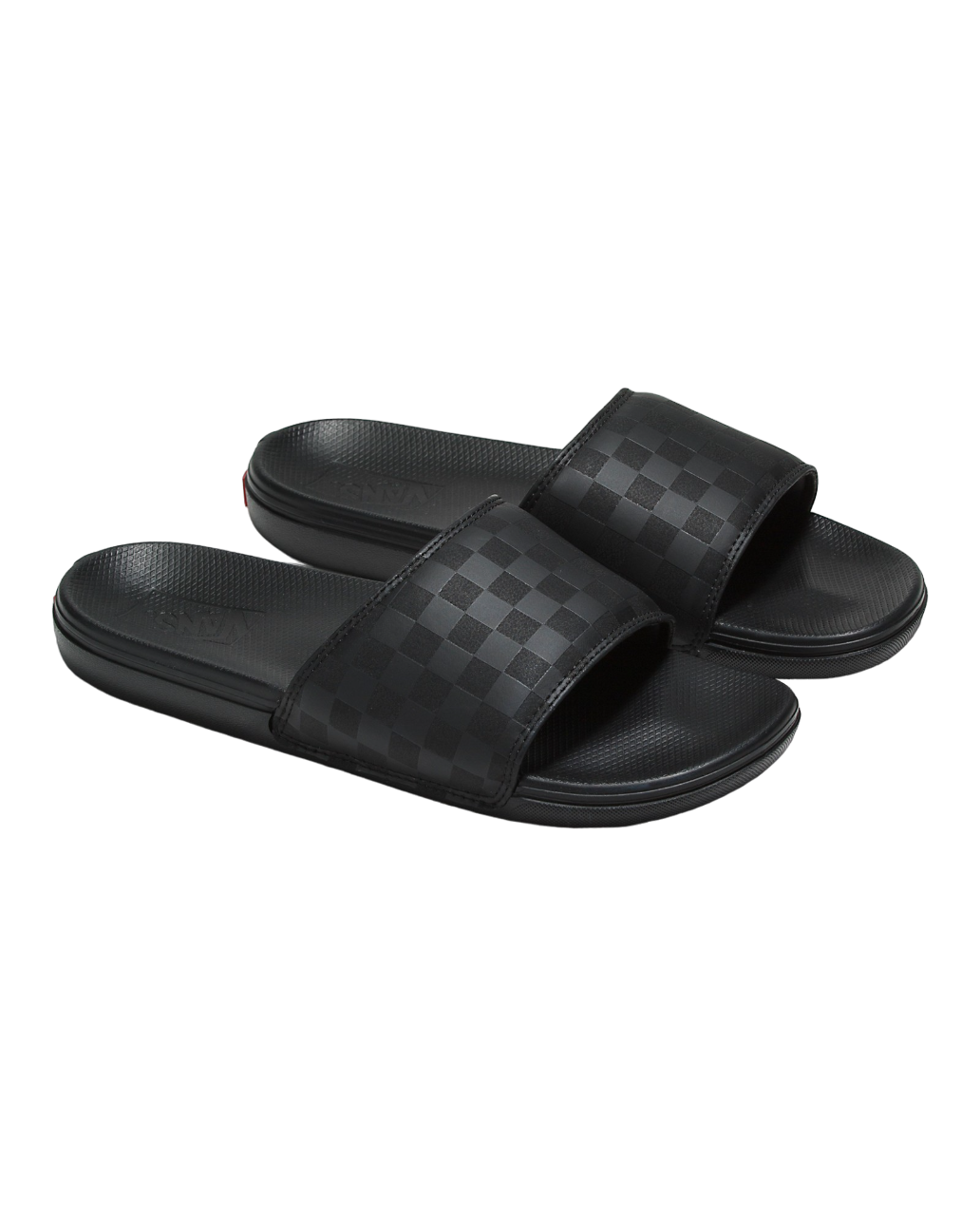 Checkerboard La Costa Slide-On Sandal - Black/Black