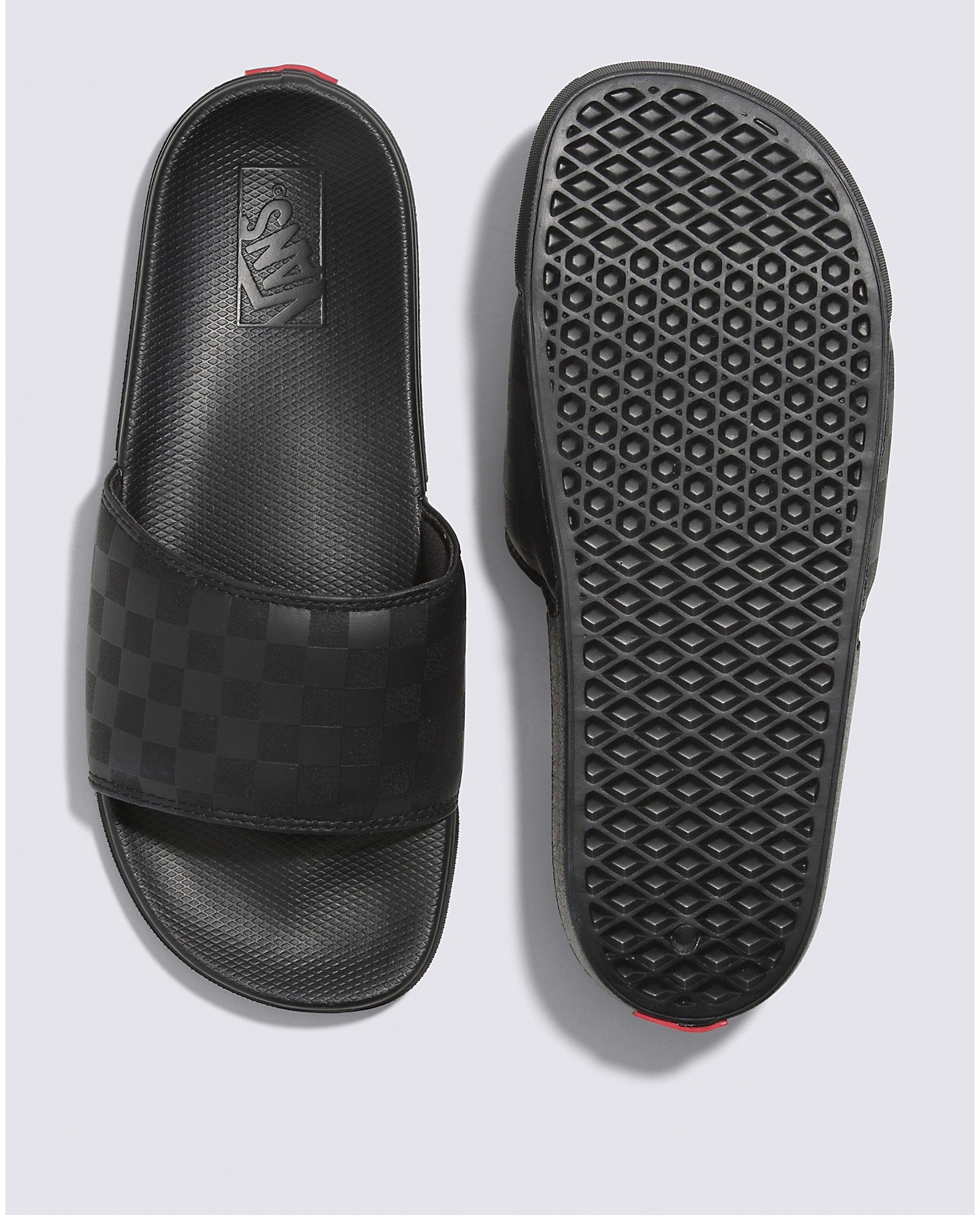 Checkerboard La Costa Slide-On Sandal - Black/Black