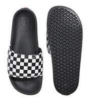 MTE La Costa Slide-On Checkerboard Sandal - Blanc Véritable/Noir 