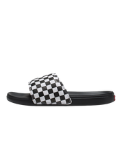 MTE La Costa Slide-On Checkerboard Sandal - True White/Black