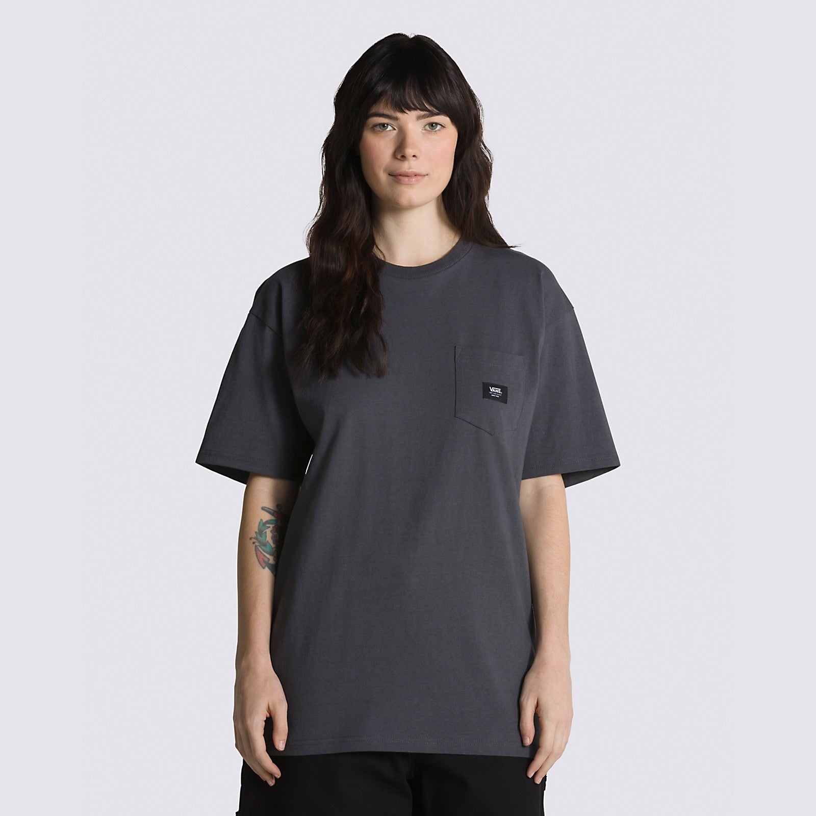 Woven Patch Pocket T-Shirt - Asphalt