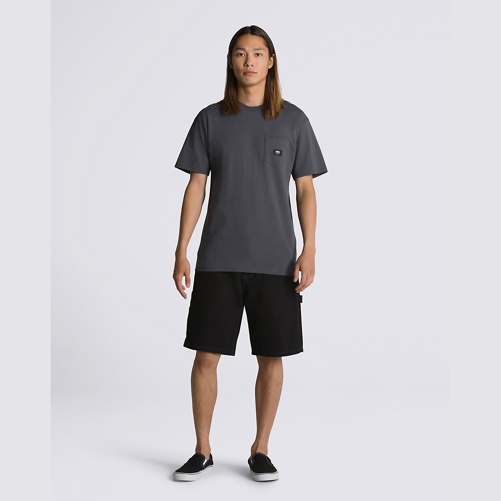 Woven Patch Pocket T-Shirt - Asphalt