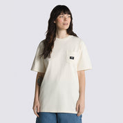 Woven Patch Pocket T-Shirt - Antique White