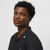 Malone Short Sleeve Buttondown Shirt - Black