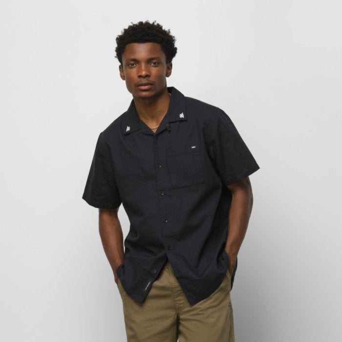 Malone Short Sleeve Buttondown Shirt - Black