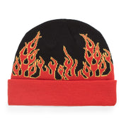 Kids Vans Flame Beanie - Black