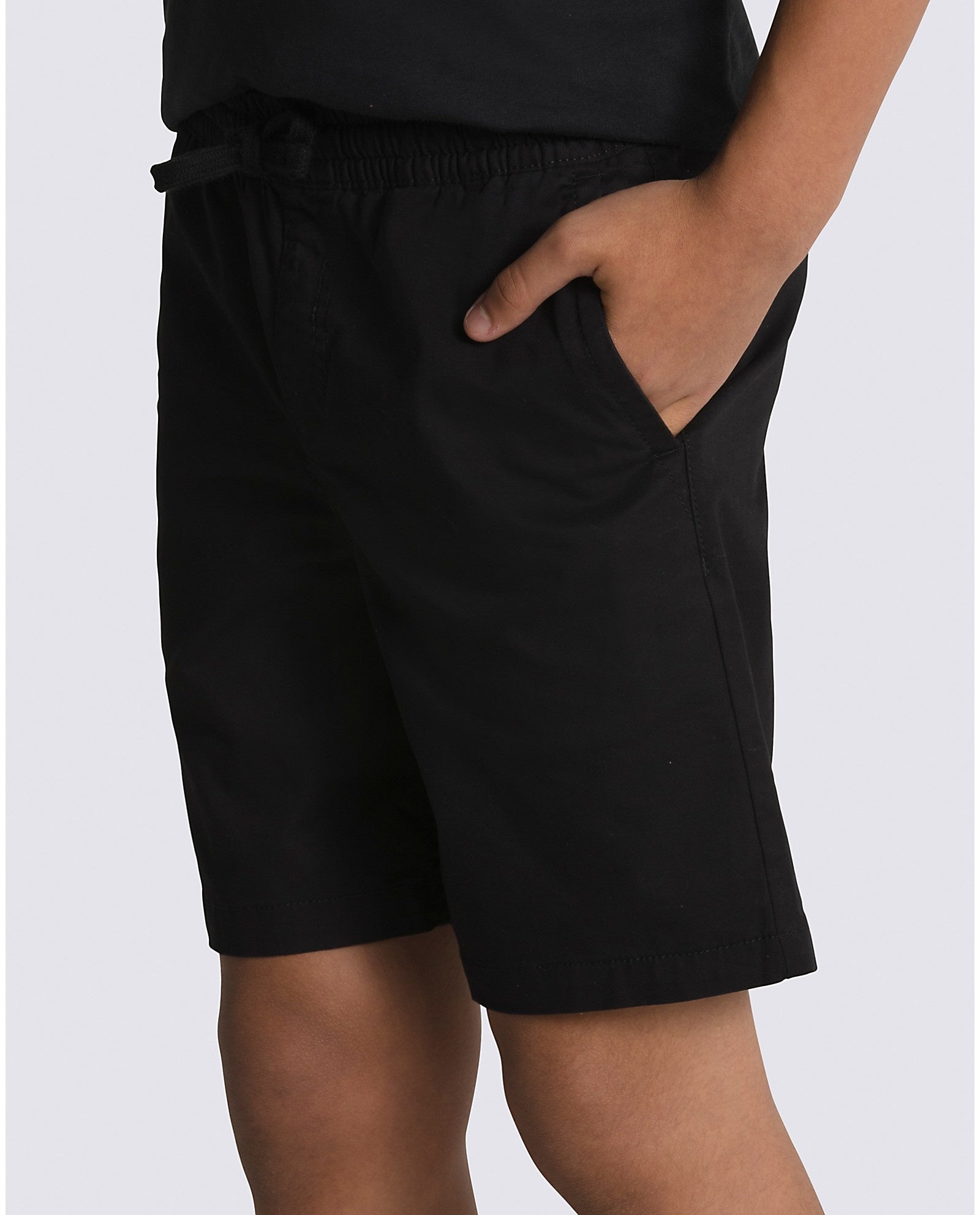 Kids Range Elastic Waist 16.5" Shorts - Black