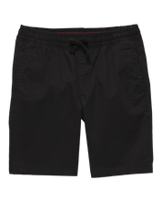 Kids Range Elastic Waist 16.5" Shorts - Black