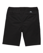 Kids Range Elastic Waist 16.5" Shorts - Black