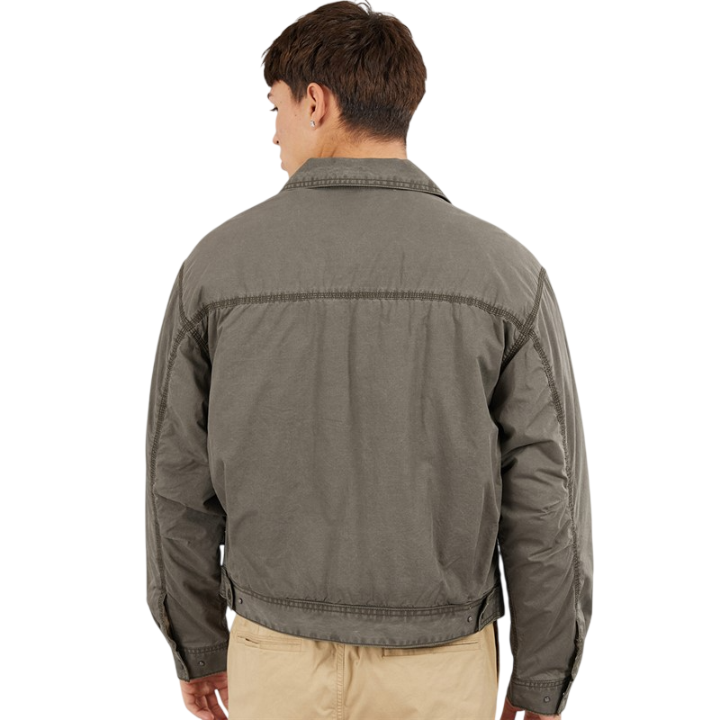 Cotton Poplin Station Jacket - Obsidian Fern
