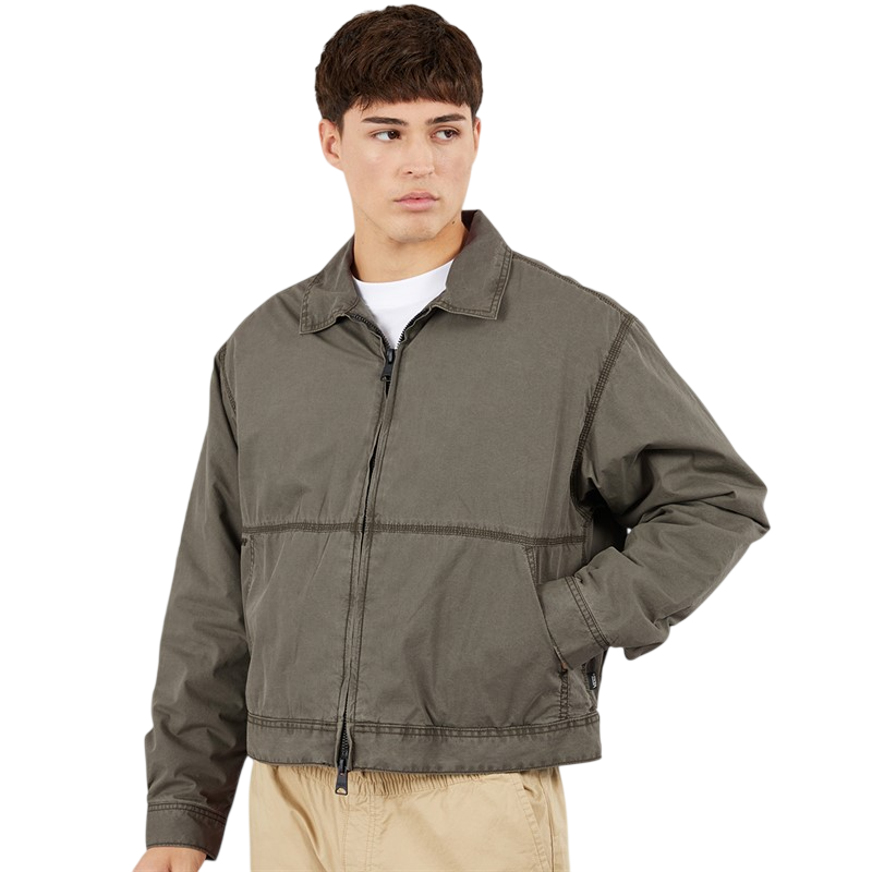 Cotton Poplin Station Jacket - Obsidian Fern