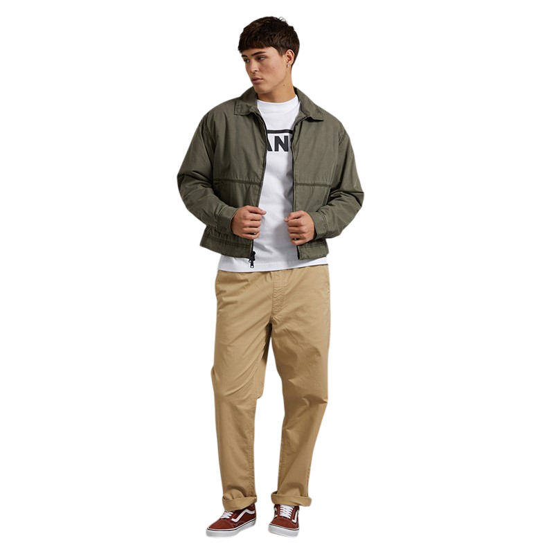 Cotton Poplin Station Jacket - Obsidian Fern