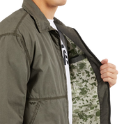 Cotton Poplin Station Jacket - Obsidian Fern