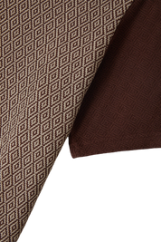 Theo Polo Jacquard - Chocolat/Blanc Cassé