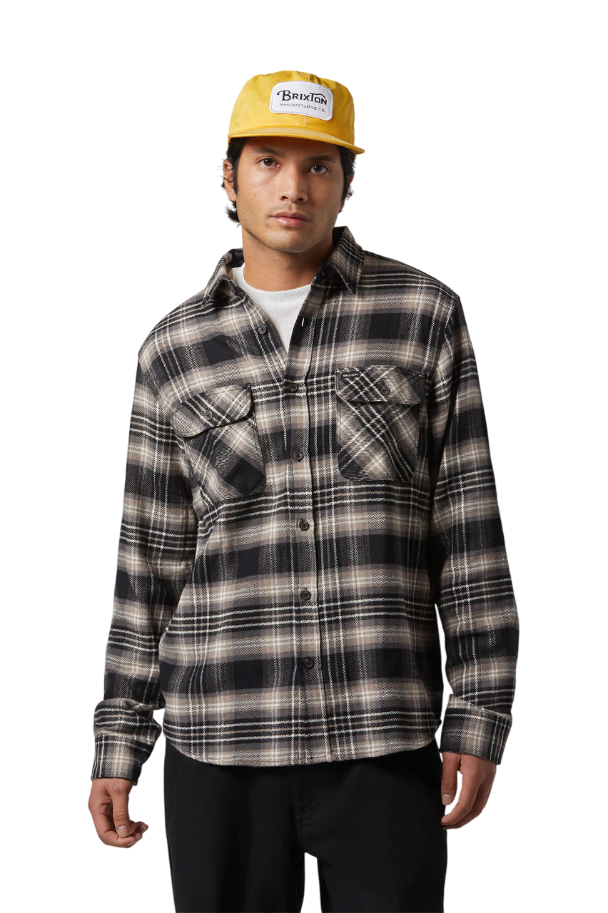 Bowery Flannel - Black/Charcoal/Beige