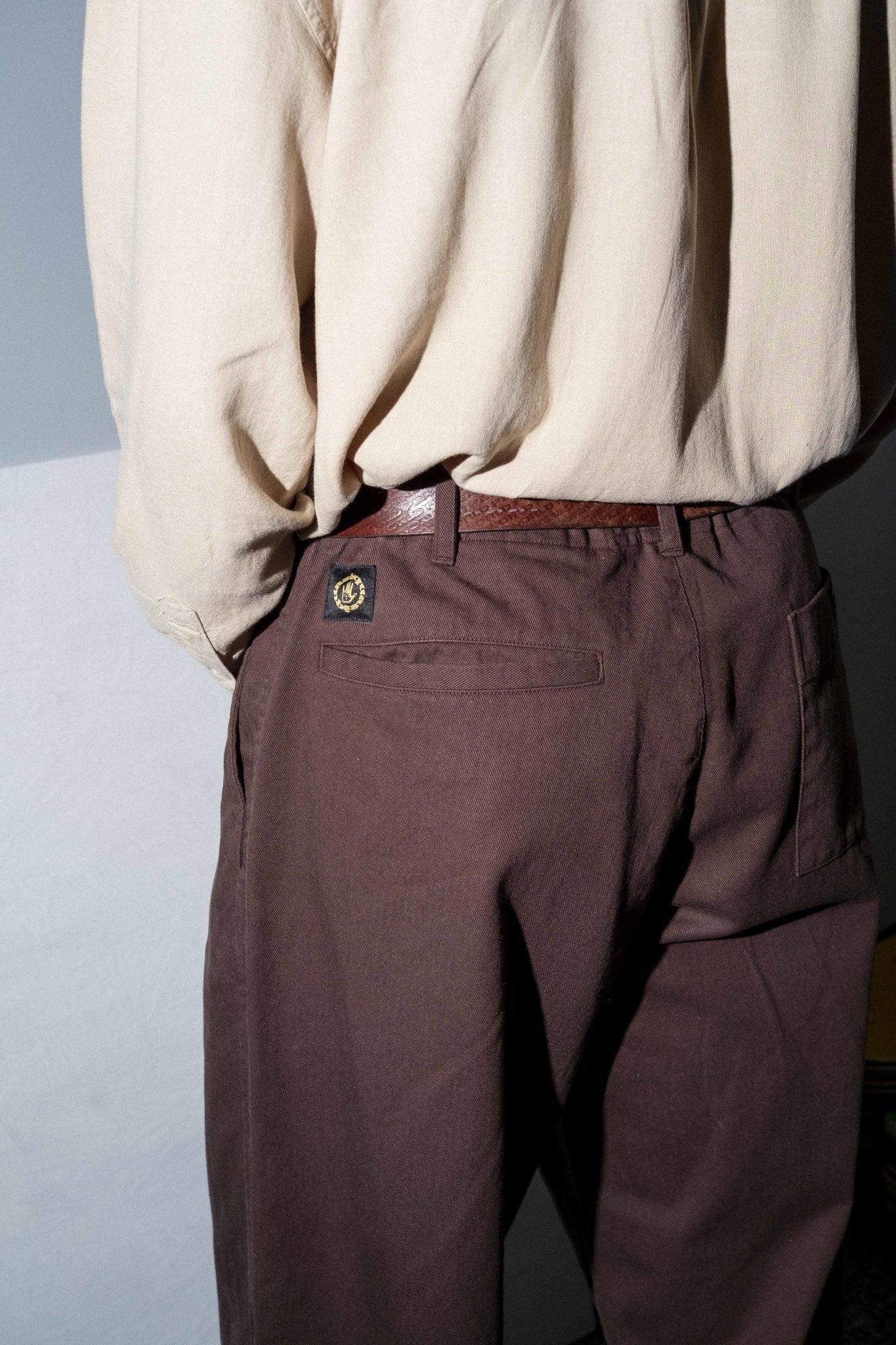 Warren Trouser Pant - Dark Brown