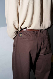 Warren Trouser Pant - Dark Brown