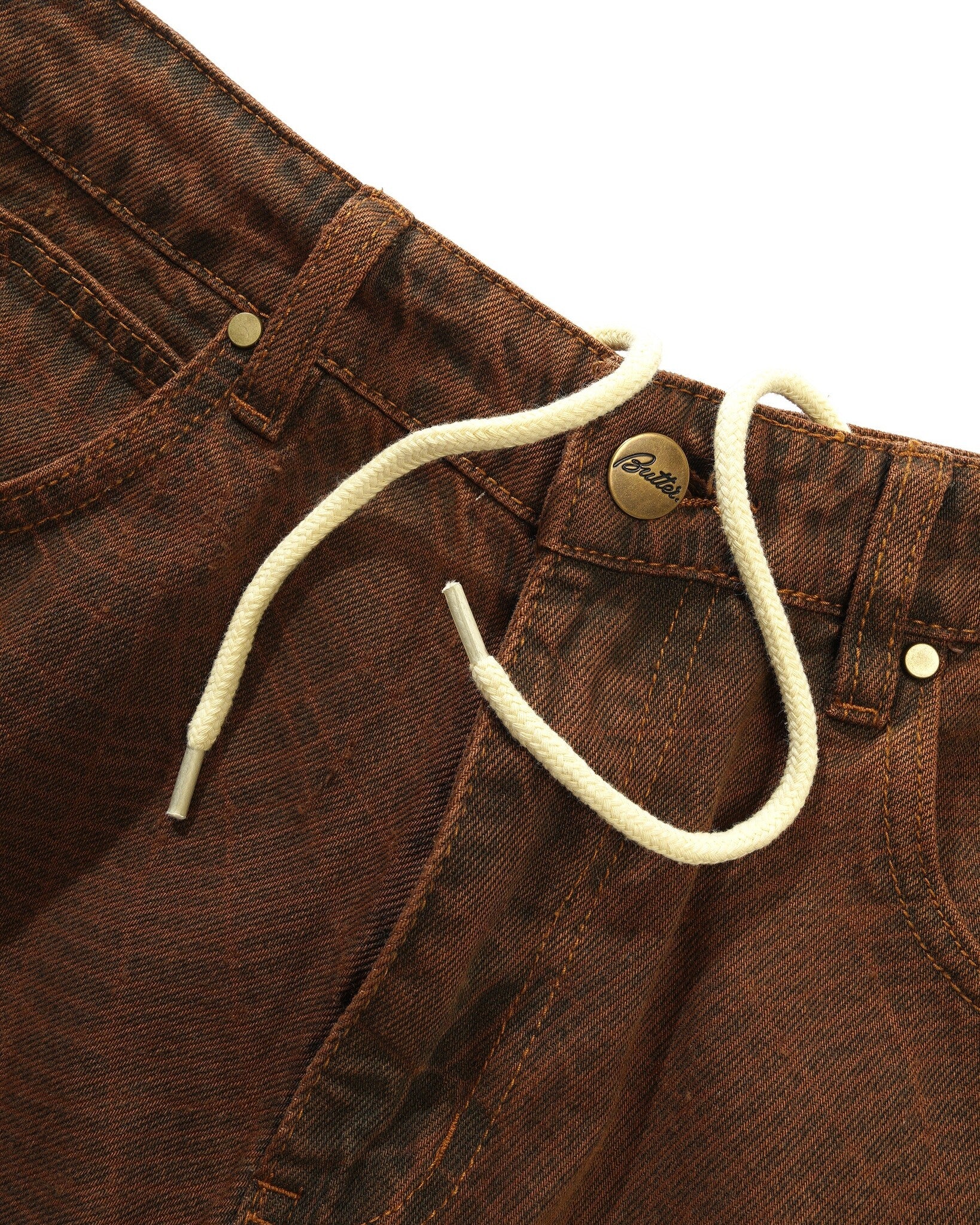 Web Denim Jeans - Brown