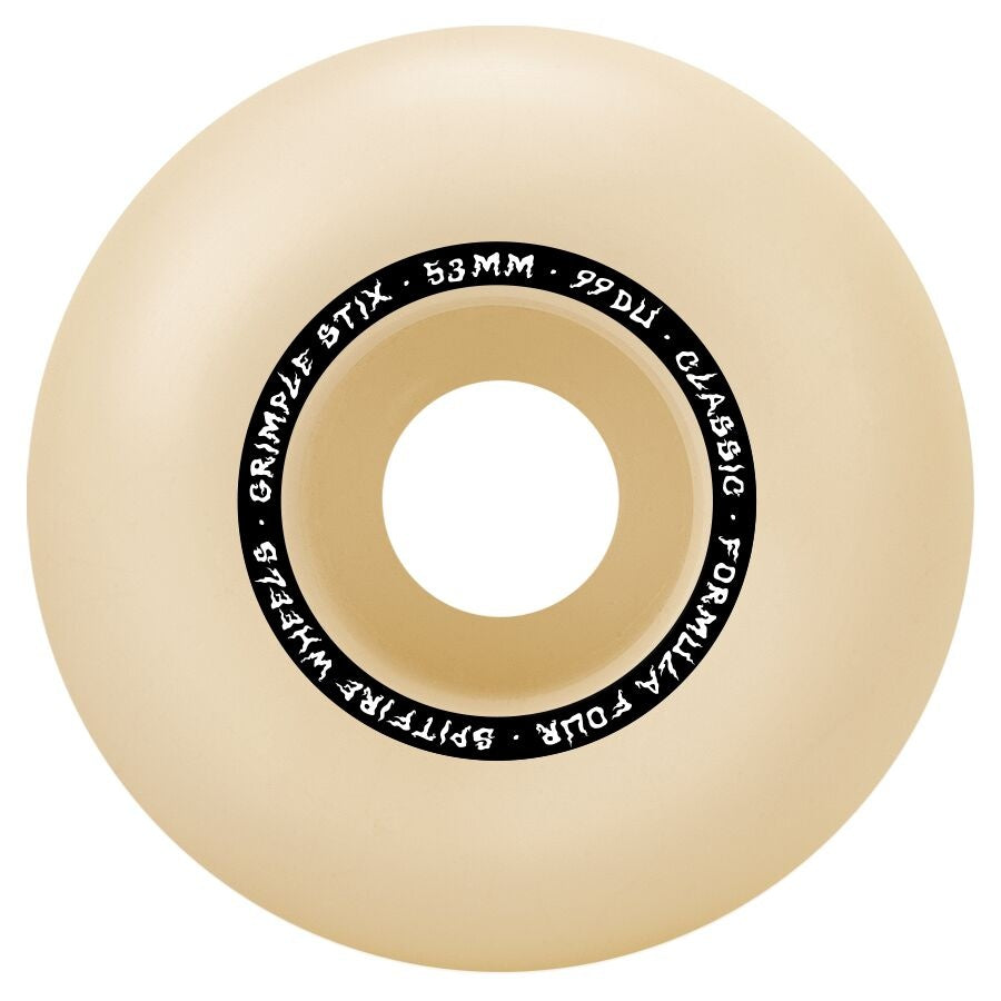 Spitfire x Grimple Stix Formula Four 99D Furry Classics Natural - 53mm