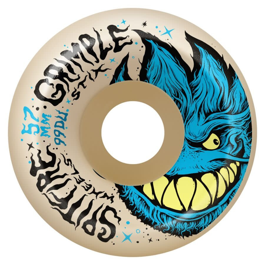 スケートボード Spitfire Grimple Stix FormulaFour99D56mm Spitfire x Grimple Stix Formula Four 55mm 99a Black Lock In