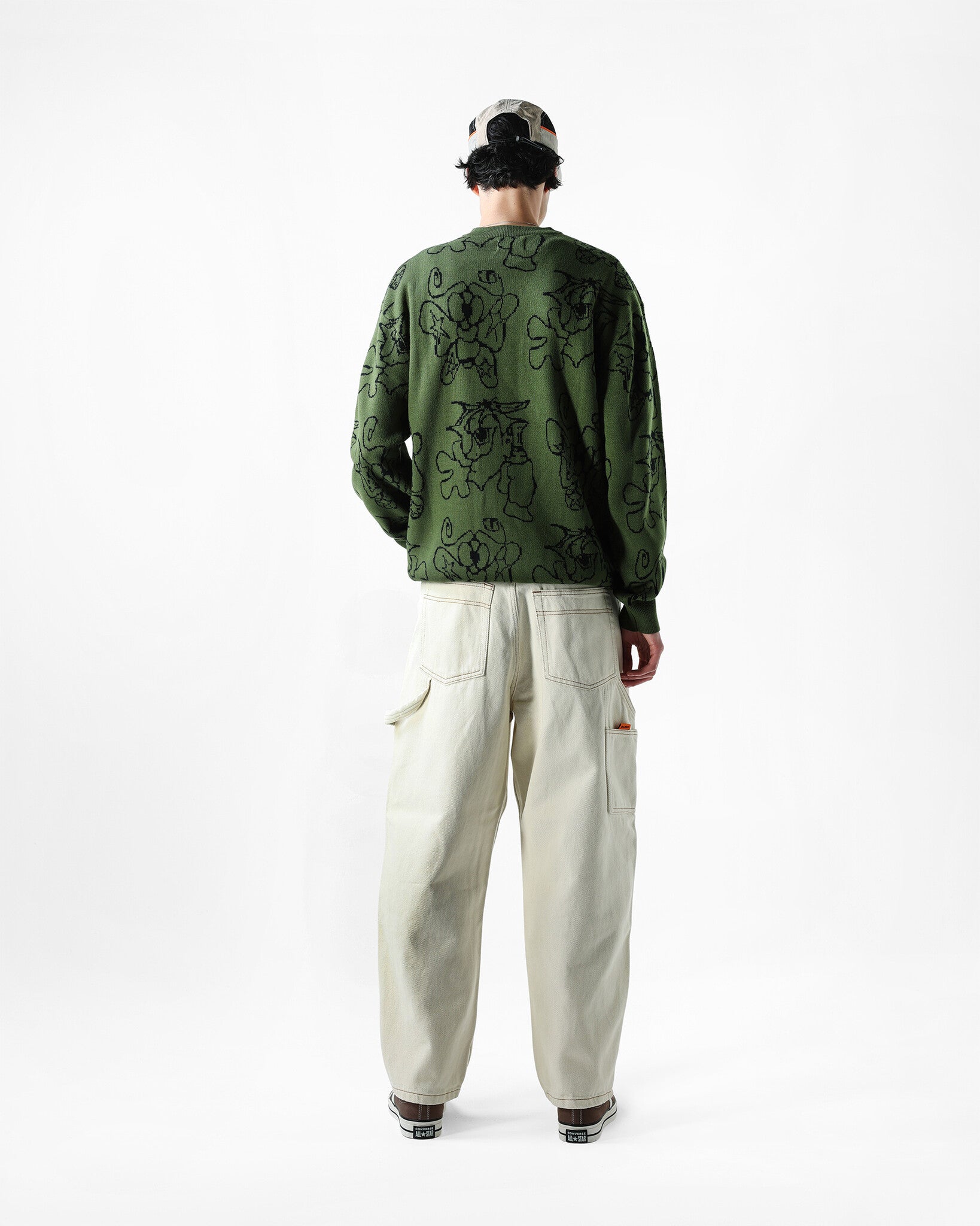 Pull en tricot pulvérisé - Forêt