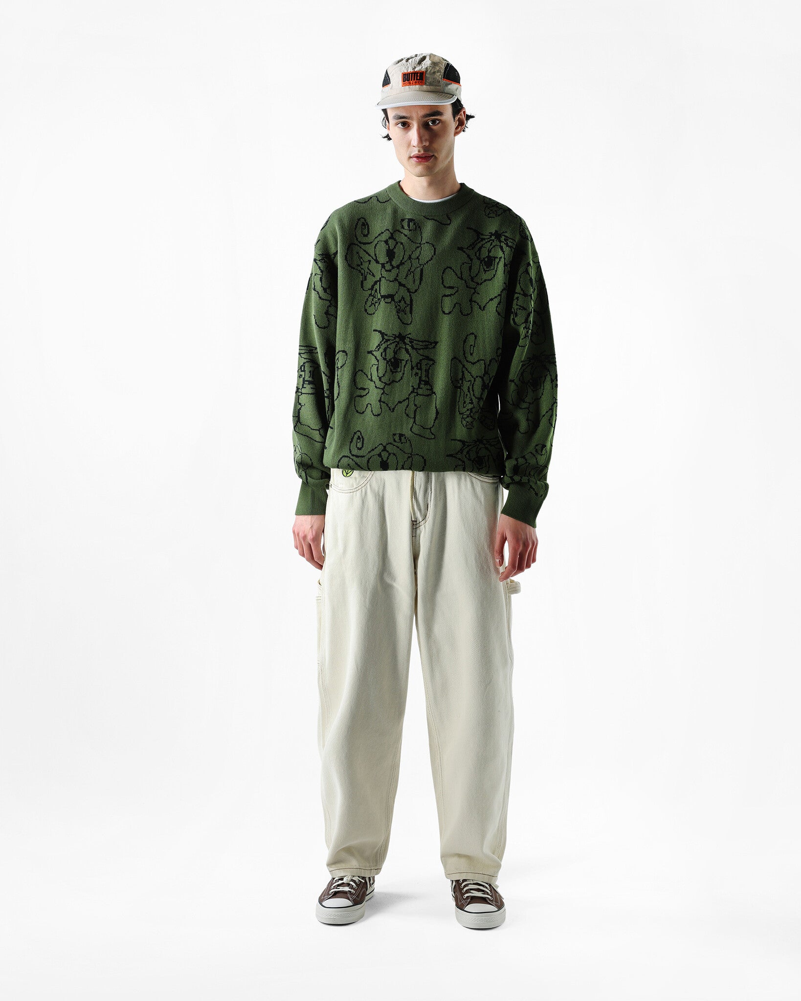 Pull en tricot pulvérisé - Forêt