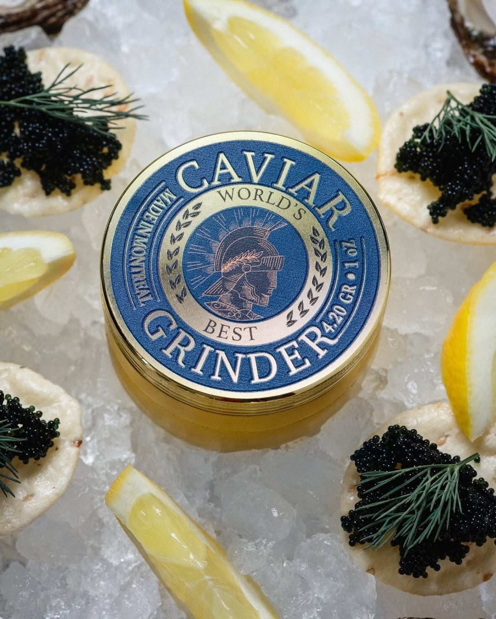 Broyeur à herbe Caviar - Bleu sarcelle