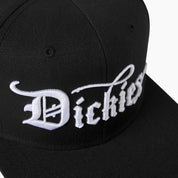 Embroidered Flat Brim Hat - Black (BK)