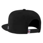 Embroidered Flat Brim Hat - Black (BK)