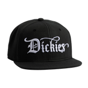 Embroidered Flat Brim Hat - Black (BK)