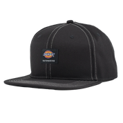 Flat Bill Snapback Hat - Black (BK)