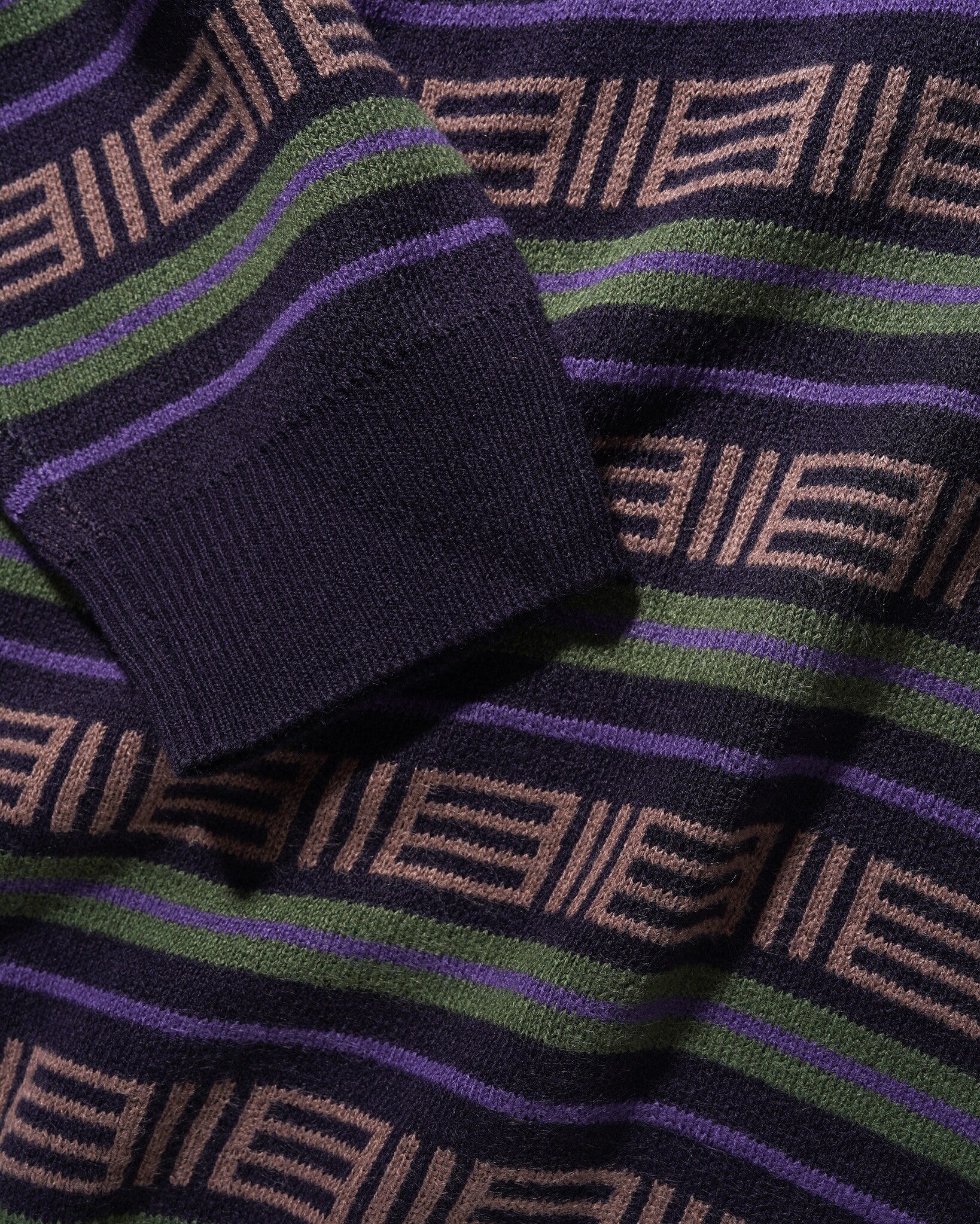 Windsor Knitted Sweater - Navy/Forest