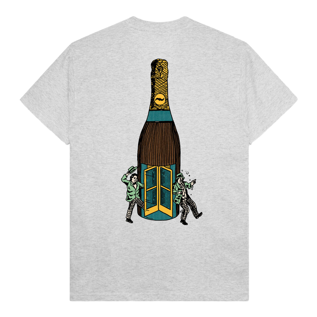 T-shirt à vin - Cendre