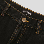 Workers Club Short - Washed Black