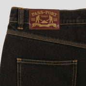 Workers Club Short - Washed Black