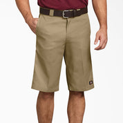 Relaxed Fit Multi-Pocket Work Shorts 13" - Military Khaki (KH)