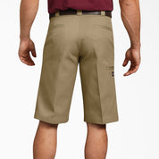 Relaxed Fit Multi-Pocket Work Shorts 13" - Military Khaki (KH)