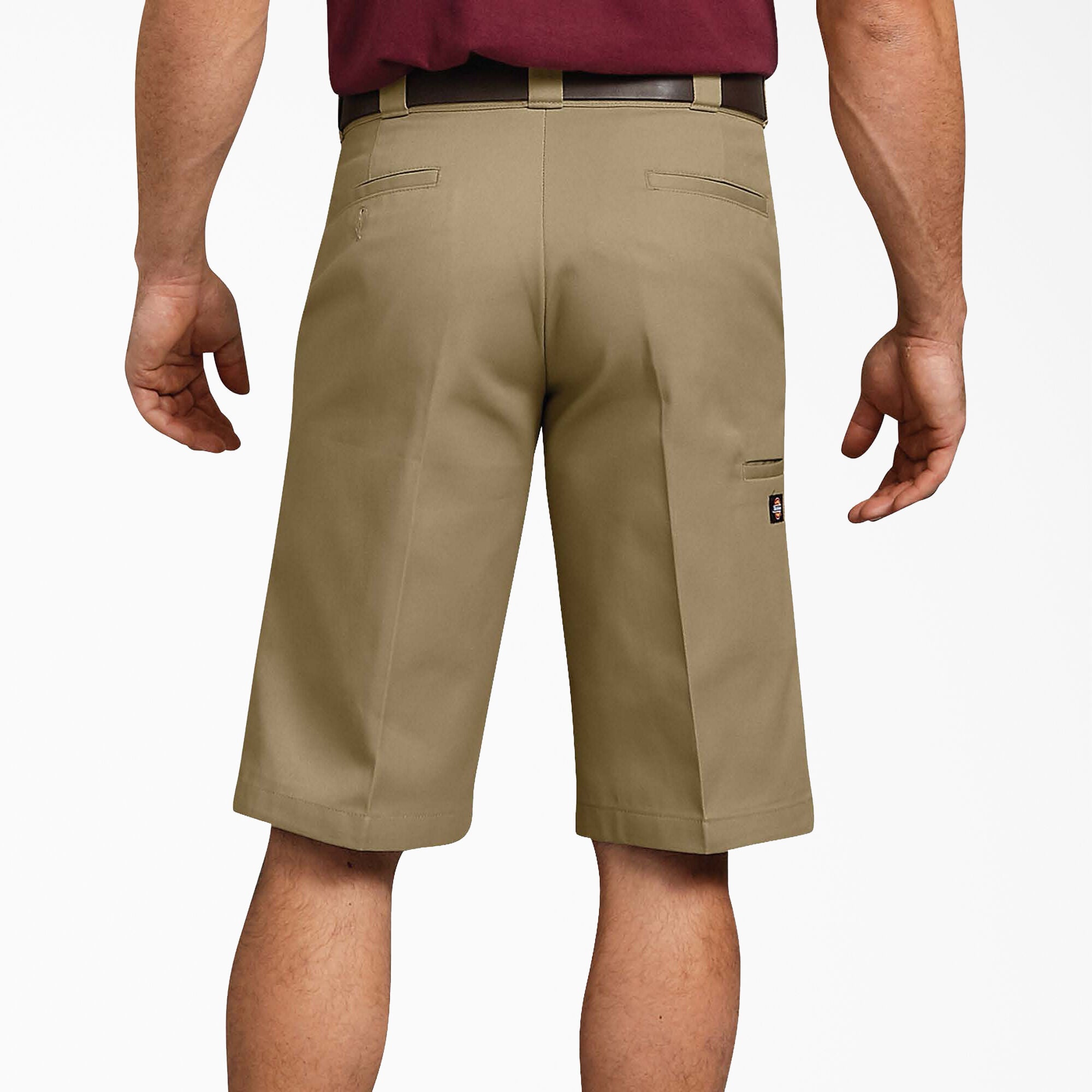 Relaxed Fit Multi-Pocket Work Shorts 13" - Military Khaki (KH)