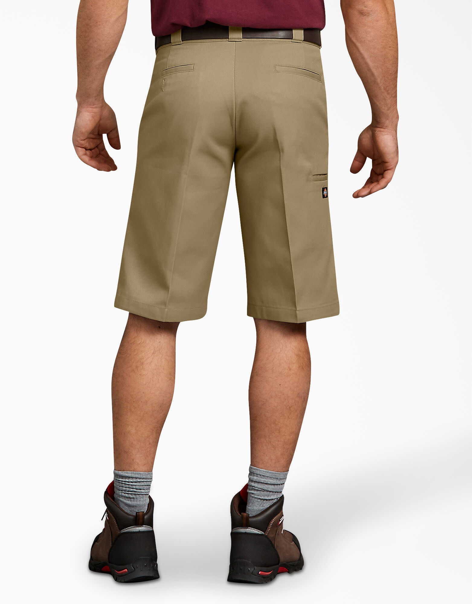Relaxed Fit Multi-Pocket Work Shorts 13" - Military Khaki (KH)
