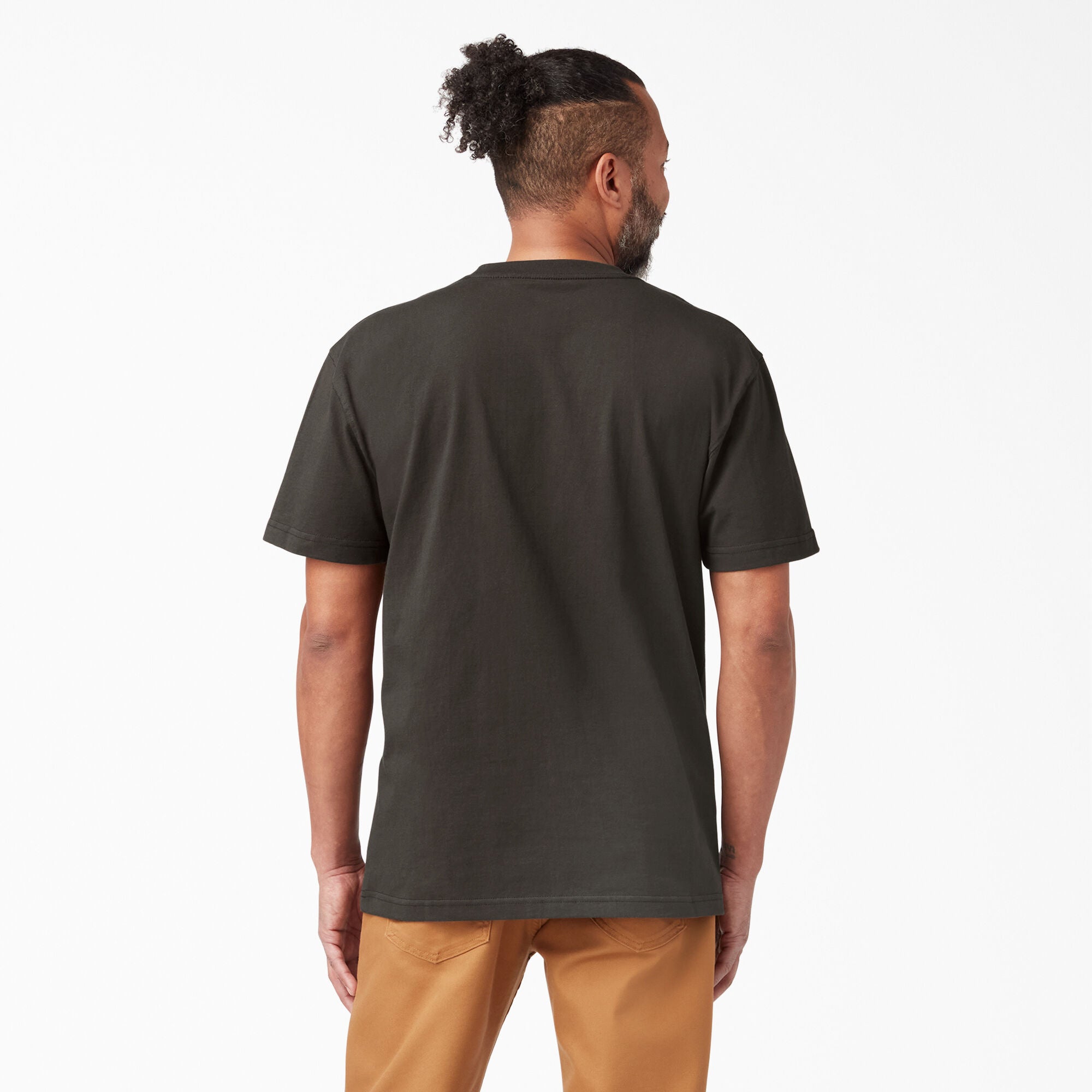 Heavyweight Short Sleeve Pocket T-Shirt - Chocolate Brown (CB)