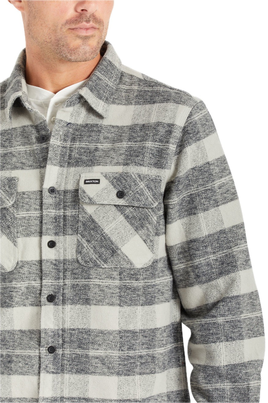 Bowery Heavy Weight L/S Flanelle - Noir/Charbon