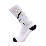 Ying Yang Butterfly Psocks - White