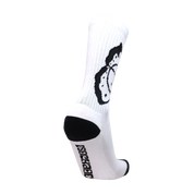 Ying Yang Butterfly Psocks - White