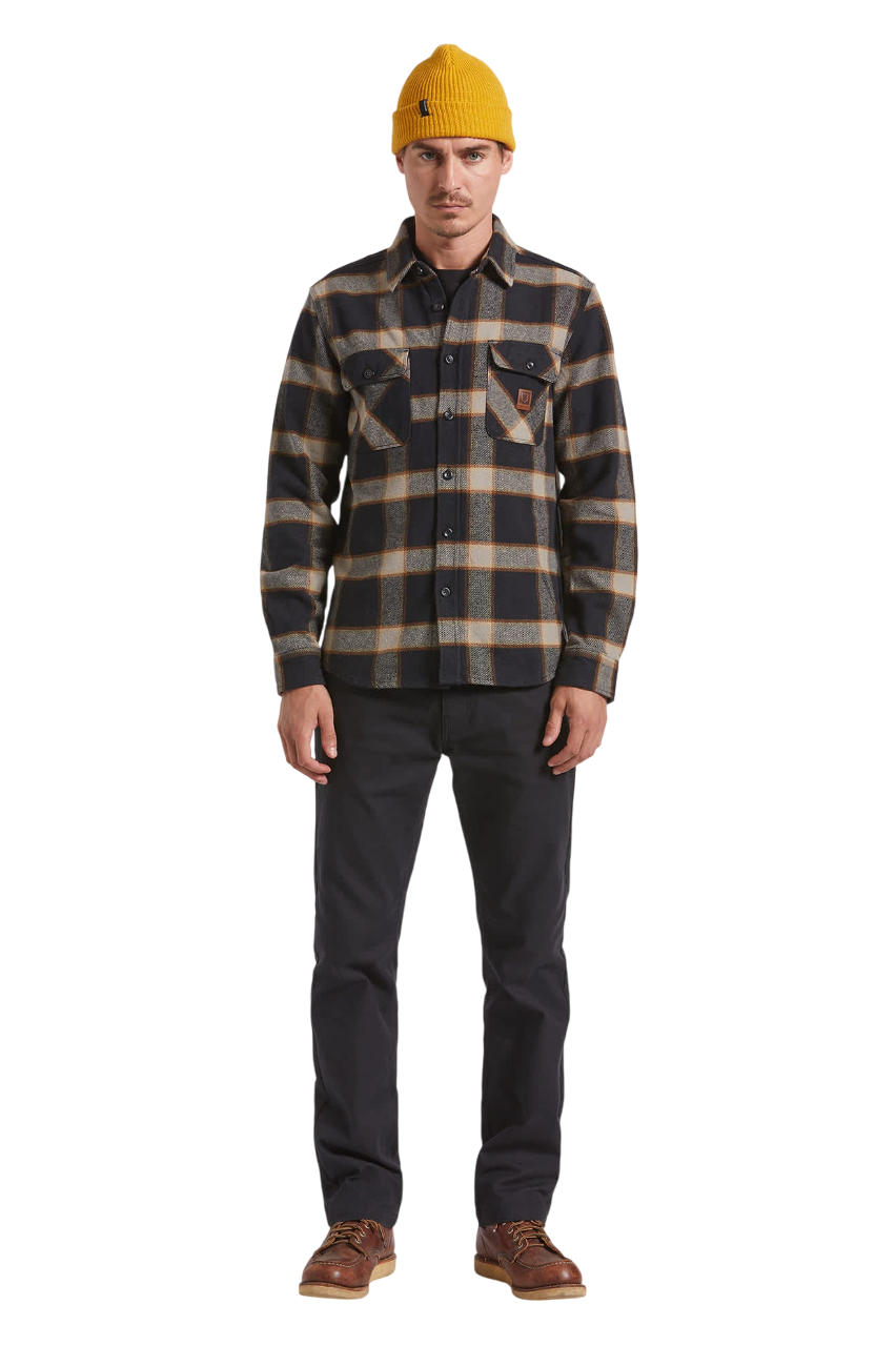 Bowery Heavyweight Flannel - Black/Cream