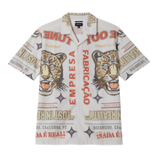 Getaway Camp Collar Shirt - Lost In Reality Print